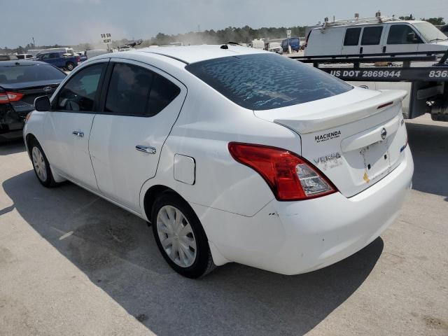 3N1CN7AP5DL869224 - 2013 NISSAN VERSA S WHITE photo 2