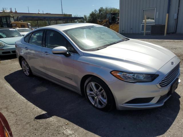 3FA6P0LU3JR206344 - 2018 FORD FUSION SE HYBRID SILVER photo 4