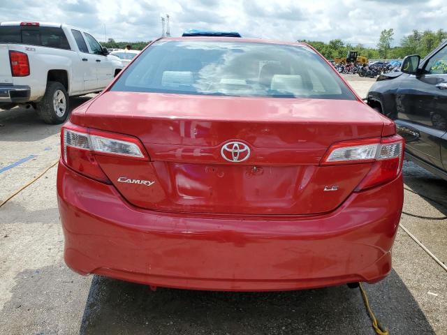 4T4BF1FKXCR163548 - 2012 TOYOTA CAMRY BASE RED photo 6