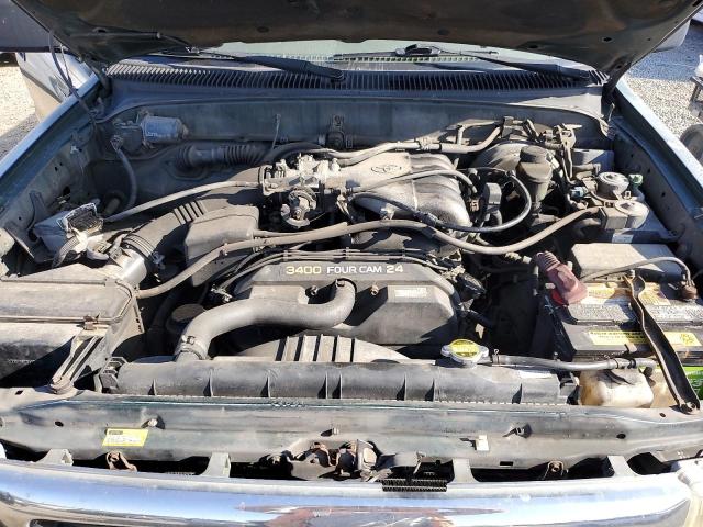 4TASN92N5YZ667611 - 2000 TOYOTA TACOMA XTRACAB PRERUNNER მწვანე ფოტო 11