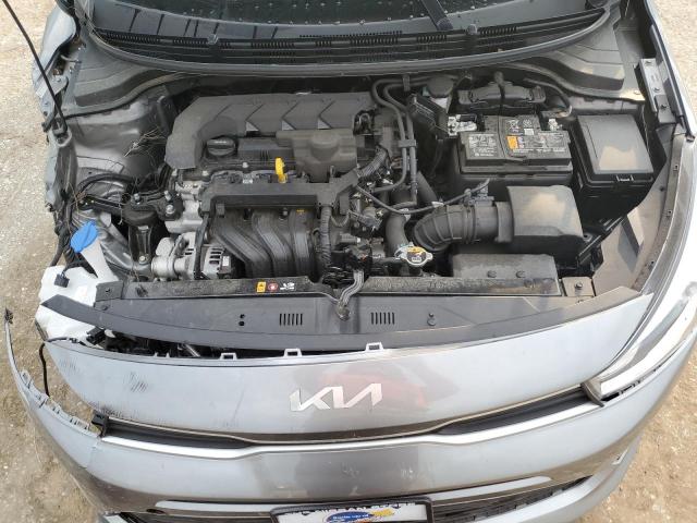 3KPA24AD8NE494484 - 2022 KIA RIO LX GRAY photo 11