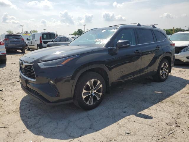 5TDGZRBH0MS110335 - 2021 TOYOTA HIGHLANDER XLE BLACK photo 1