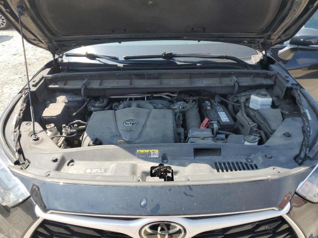 5TDGZRBH0MS110335 - 2021 TOYOTA HIGHLANDER XLE BLACK photo 12