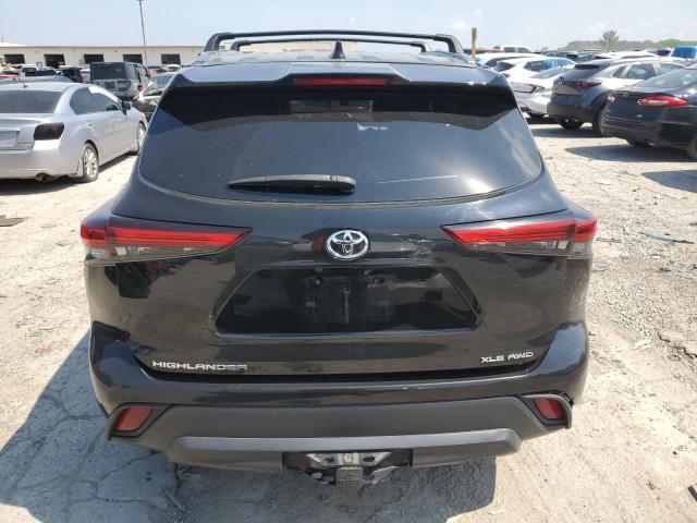 5TDGZRBH0MS110335 - 2021 TOYOTA HIGHLANDER XLE BLACK photo 6