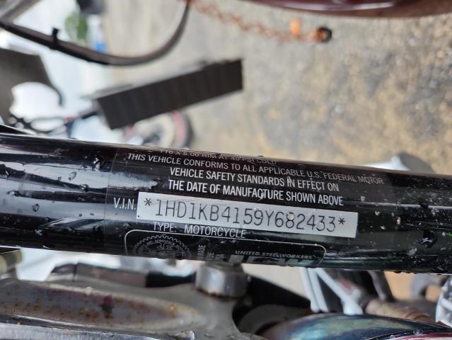 1HD1KB4159Y682433 - 2009 HARLEY-DAVIDSON FLHX 勃艮第红 照片 9