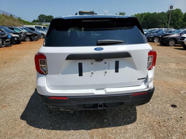 1FM5K8AC8PGB98623 - 2023 FORD EXPLORER POLICE INTERCEPTOR WHITE photo 6