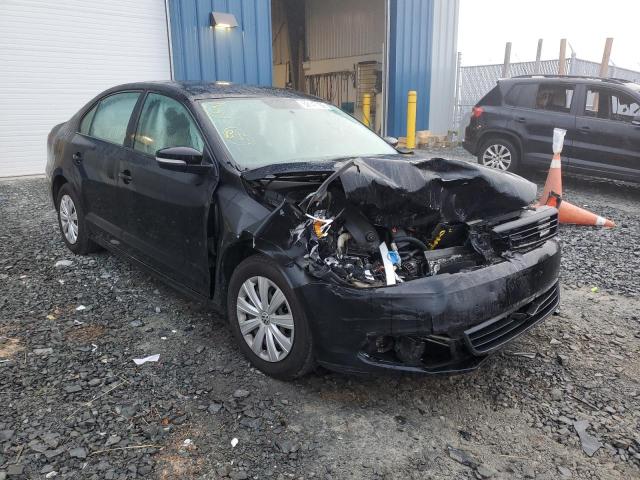 3VW2K7AJ7EM245043 - 2014 VOLKSWAGEN JETTA BASE BLACK photo 1
