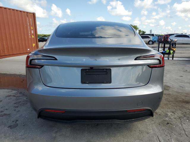 5YJ3E1EA3SF979152 - 2025 TESLA MODEL 3 SILVER photo 6