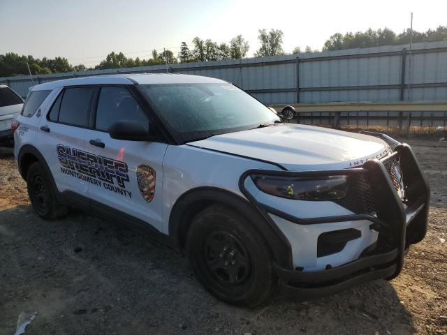 1FM5K8AC3PGA32896 - 2023 FORD EXPLORER POLICE INTERCEPTOR WHITE photo 4