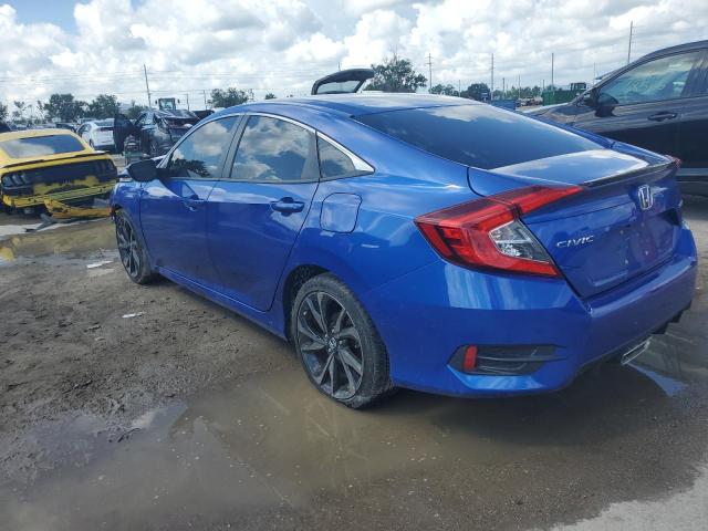 2HGFC2F80KH558263 - 2019 HONDA CIVIC SPORT BLUE photo 2
