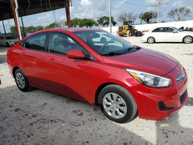 KMHCT4AE1HU288794 - 2017 HYUNDAI ACCENT SE RED photo 4