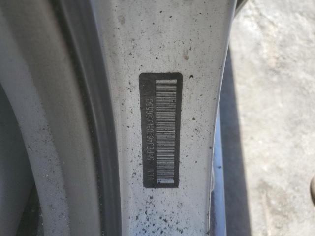 5NPEU46F06H026560 - 2006 HYUNDAI SONATA GLS SILVER photo 12