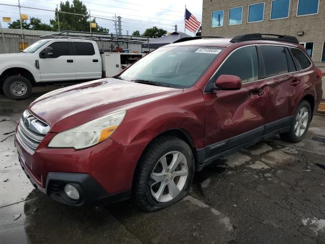 4S4BRBBC6D3321316 - 2013 SUBARU OUTBACK 2.5I PREMIUM BURGUNDY photo 1