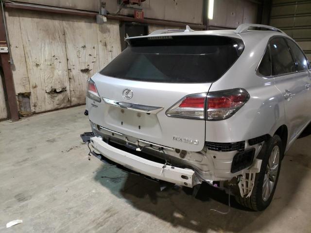 2T2BK1BA8DC165235 - 2013 LEXUS RX 350 BASE SILVER photo 9