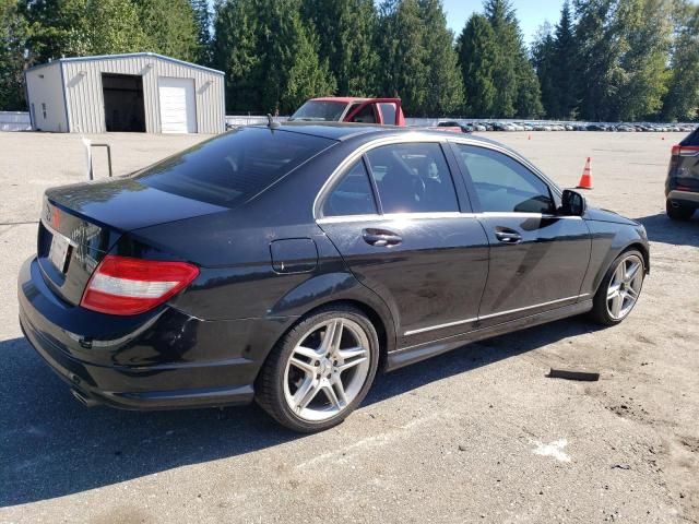 WDDGF54X38F179361 - 2008 MERCEDES-BENZ C 300 BLACK photo 3