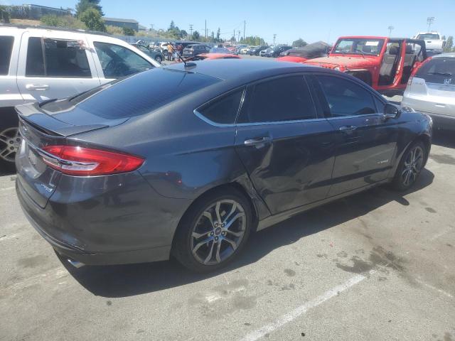 3FA6P0LU6HR234679 - 2017 FORD FUSION SE HYBRID GRAY photo 3