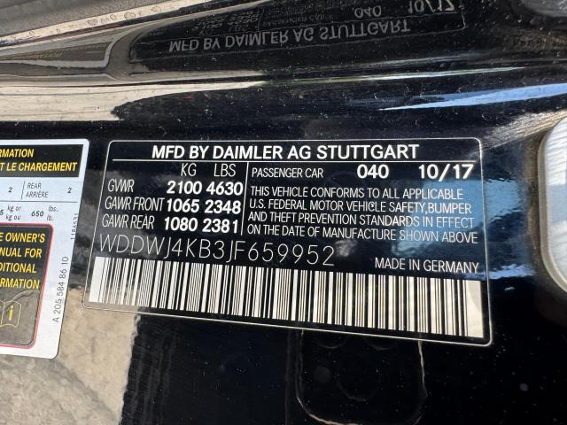 WDDWJ4KB3JF659952 - 2018 MERCEDES-BENZ C 300 4MATIC BLACK photo 10