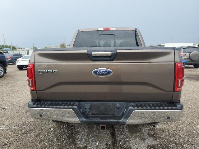 1FTEW1CPXHKD15035 - 2017 FORD F150 SUPERCREW BROWN photo 6