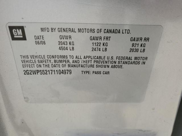 2G2WP552171104979 - 2007 PONTIAC GRAND PRIX 灰色 照片 12