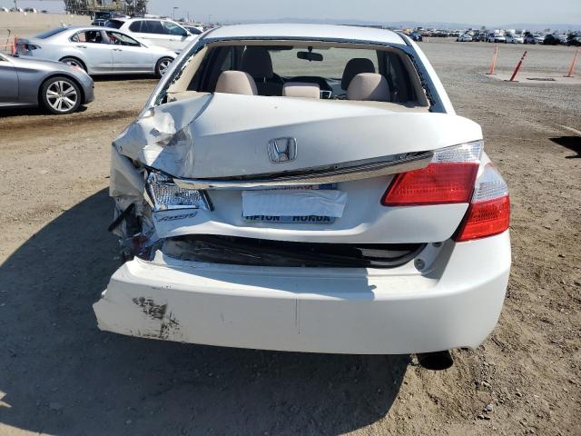 1HGCR2F32DA240569 - 2013 HONDA ACCORD LX WHITE photo 6