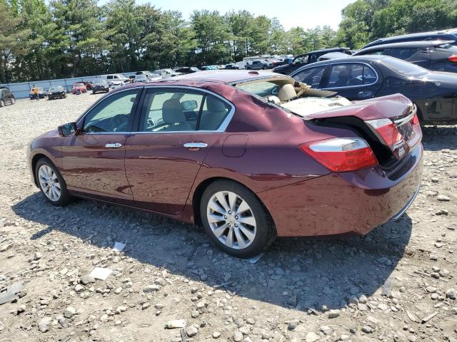 1HGCR2F85DA149940 - 2013 HONDA ACCORD EXL BURGUNDY photo 2