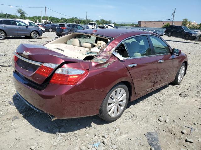1HGCR2F85DA149940 - 2013 HONDA ACCORD EXL BURGUNDY photo 3