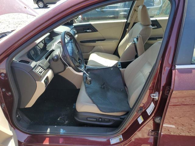 1HGCR2F85DA149940 - 2013 HONDA ACCORD EXL BURGUNDY photo 7