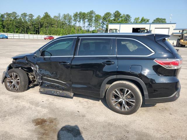 5TDKKRFH5GS501347 - 2016 TOYOTA HIGHLANDER XLE Чорний фото 2