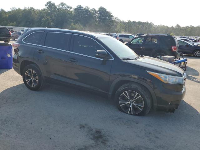 5TDKKRFH5GS501347 - 2016 TOYOTA HIGHLANDER XLE Чорний фото 4