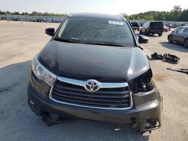 5TDKKRFH5GS501347 - 2016 TOYOTA HIGHLANDER XLE Чорний фото 5