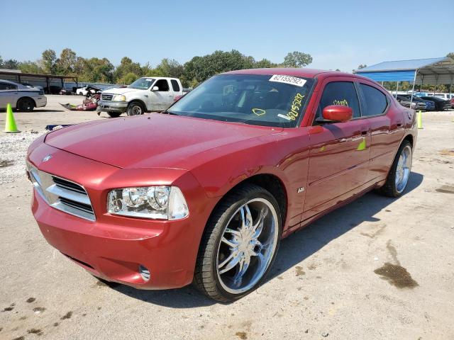 2B3KA43D49H616631 - 2009 DODGE CHARGER RED photo 2