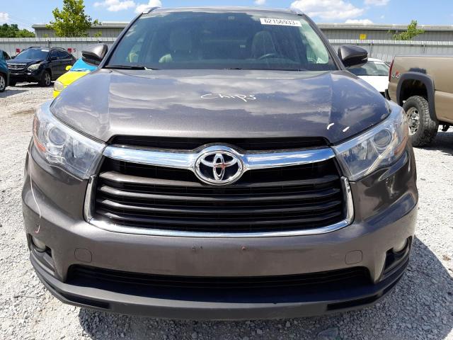 5TDJKRFH8GS317645 - 2016 TOYOTA HIGHLANDER XLE Գրաֆիտ լուսանկար 5