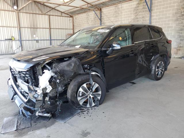 5TDGZRBH3NS225707 - 2022 TOYOTA HIGHLANDER XLE BLACK photo 1