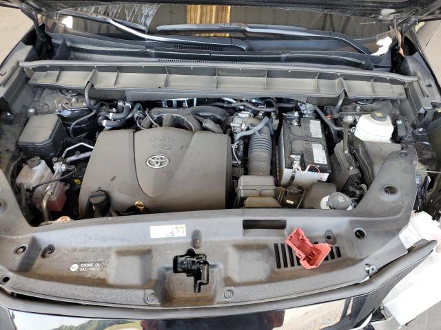 5TDGZRBH3NS225707 - 2022 TOYOTA HIGHLANDER XLE BLACK photo 12