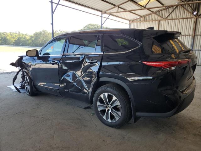 5TDGZRBH3NS225707 - 2022 TOYOTA HIGHLANDER XLE BLACK photo 2
