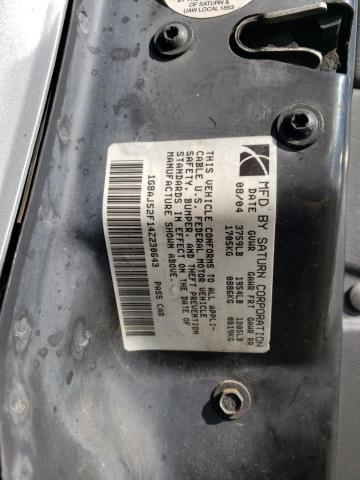 1G8AJ52F14Z230643 - 2004 SATURN ION LEVEL 2 银色 照片 12