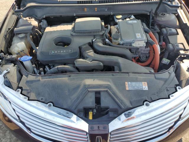 3LN6L2LU5DR827540 - 2013 LINCOLN MKZ HYBRID BURGUNDY photo 11