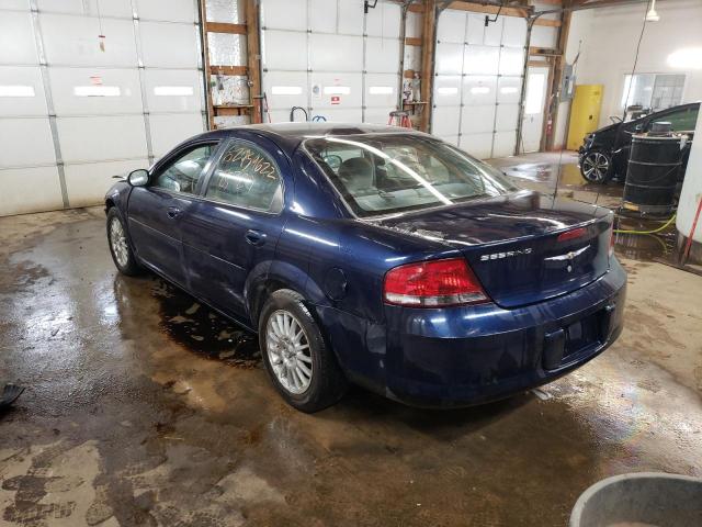 1C3EL46X35N691581 - 2005 CHRYSLER SEBRING BLUE photo 3