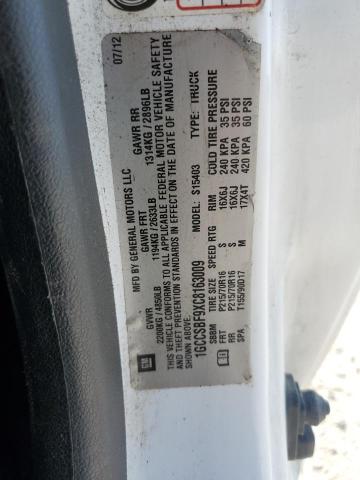 1GCCSBF9XC8163009 - 2012 CHEVROLET COLORADO WHITE photo 12