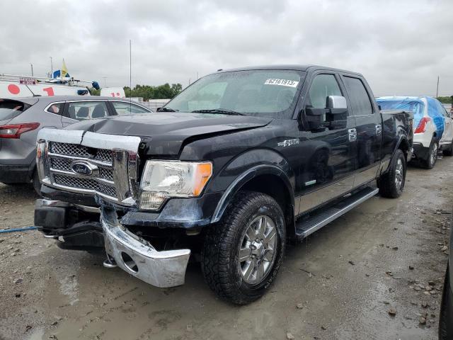 1FTFW1ET8CFB84459 - 2012 FORD F150 SUPERCREW BLACK photo 1