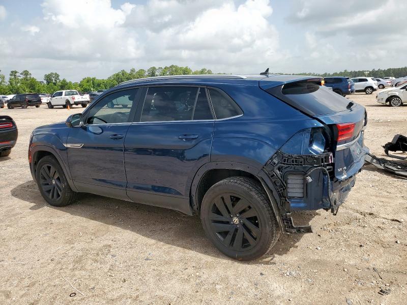 1V2JE2CA1NC223139 - 2022 VOLKSWAGEN ATLAS CROS SE BLUE photo 2