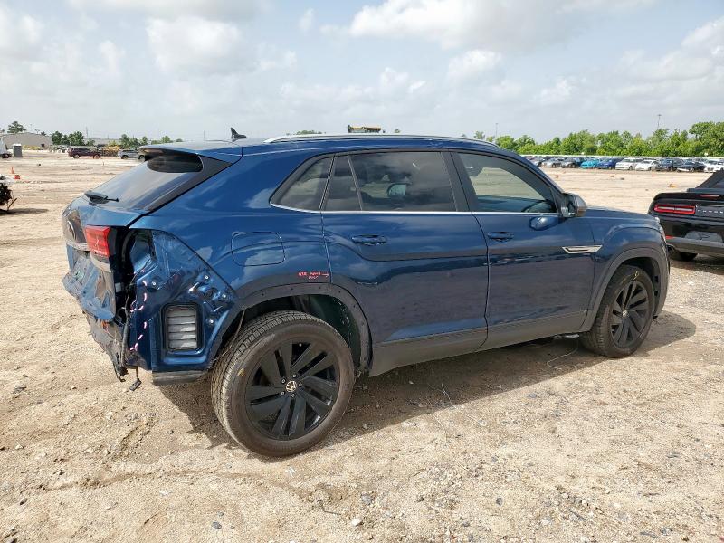 1V2JE2CA1NC223139 - 2022 VOLKSWAGEN ATLAS CROS SE BLUE photo 3