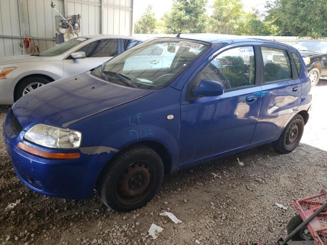 KL1TD66657B718942 - 2007 CHEVROLET AVEO BASE BLUE photo 1