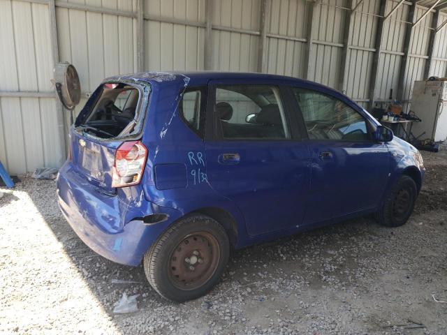 KL1TD66657B718942 - 2007 CHEVROLET AVEO BASE BLUE photo 3