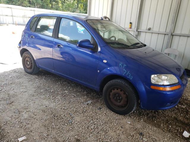 KL1TD66657B718942 - 2007 CHEVROLET AVEO BASE BLUE photo 4