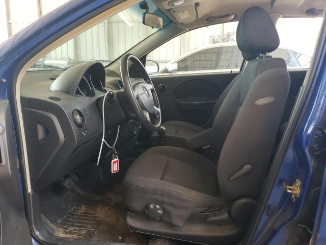 KL1TD66657B718942 - 2007 CHEVROLET AVEO BASE BLUE photo 7