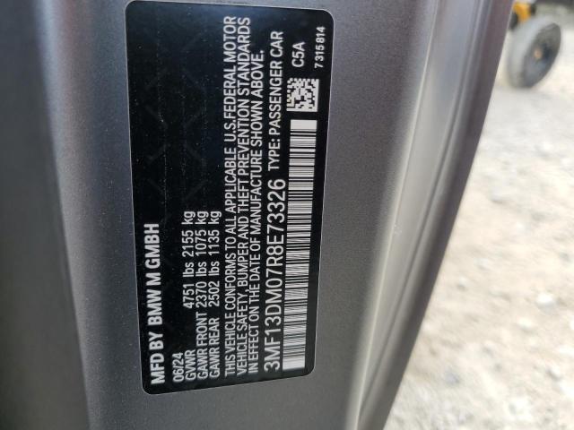 3MF13DM07R8E73326 - 2024 BMW M2 SILVER photo 12