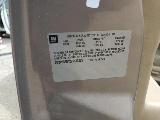 2G2WP552161242035 - 2006 PONTIAC GRAND PRIX 棕色 照片 12