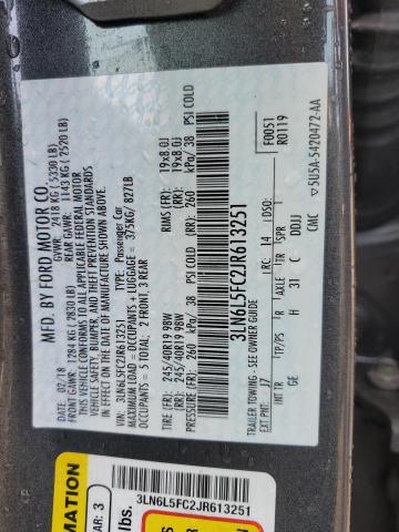 3LN6L5FC2JR613251 - 2018 LINCOLN MKZ RESERVE შავი ფოტო 13