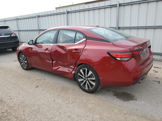 3N1AB8CV8NY312149 - 2022 NISSAN SENTRA SV MAROON photo 2